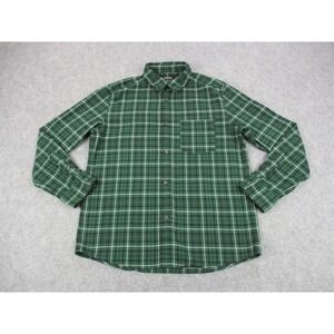 APC Mens Small Green Plaid Flannel Button Up Long Sleeve Shirt 20H1-COEGL-H02380